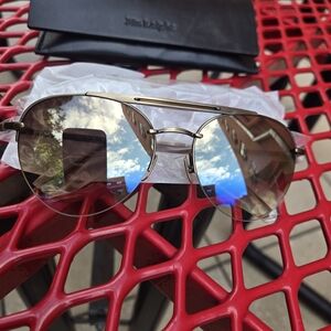 Brand New Mr. Leight Men's Classic Silver Aviator Sunglasses